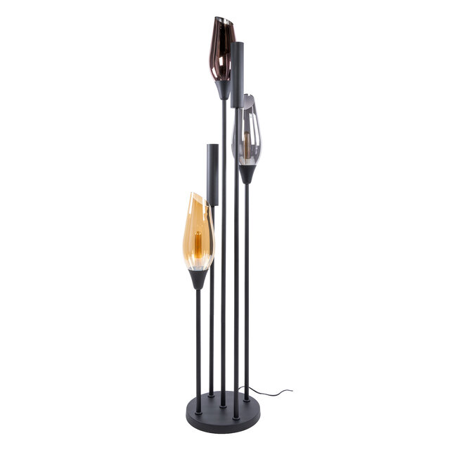 WoonStijl Vloerlamp Cocoon 5-lichts Zwart