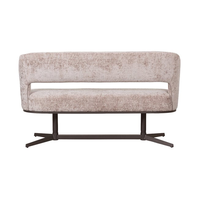 Label51 Eetkamerbanken Port Grimaud - Naturel - Haga - 150 cm | Brons Metaal