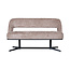Label51 Eetkamerbanken Port Grimaud - Taupe - Haga - 150 cm | Zwart Metaal