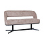 Label51 Eetkamerbanken Port Grimaud - Taupe - Haga - 150 cm | Zwart Metaal