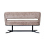 Label51 Eetkamerbanken Port Grimaud - Taupe - Haga - 150 cm | Zwart Metaal