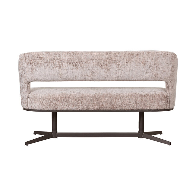 Label51 Eetkamerbanken Port Grimaud - Naturel - Haga - 190 cm -  Uitvoering190 cm | Naturel | Brons Metaal