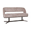 Label51 Eetkamerbanken Port Grimaud - Taupe - Haga - 190 cm | Zwart Metaal