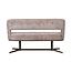 Label51 Eetkamerbanken Port Grimaud - Taupe - Haga - 190 cm | Zwart Metaal