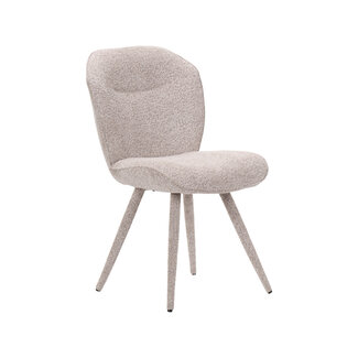 Label51 Eetkamerstoel Whoa - Beige - Superb - Beige Stof