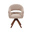 Label51 Eetkamerstoel Sofia - Beige - Superb - Espresso Hout