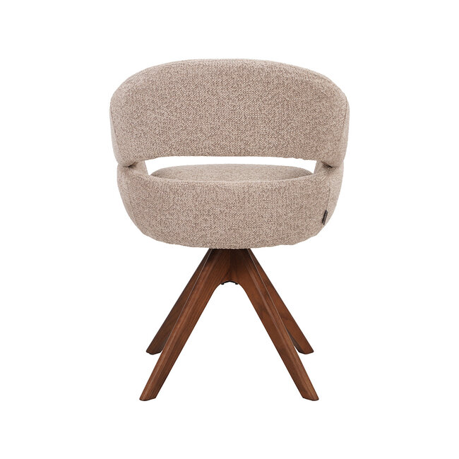Label51 Eetkamerstoel Sofia - Beige - Superb - Espresso Hout