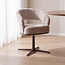 Label51 Eetkamerstoel New York - Naturel - Haga - Brons Metaal