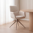 Label51 Eetkamerstoel Epic - Naturel - Superb - Taupe Metaal