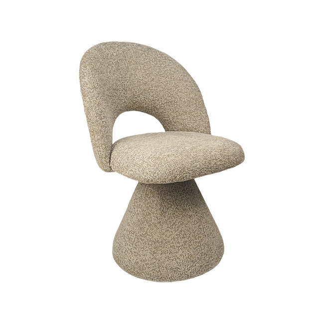 Label51 Eetkamerstoel Studio - Beige - Superb - Beige Stof