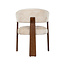 Label51 Eetkamerstoel Nice - Naturel - Cremona - Walnoot Hout