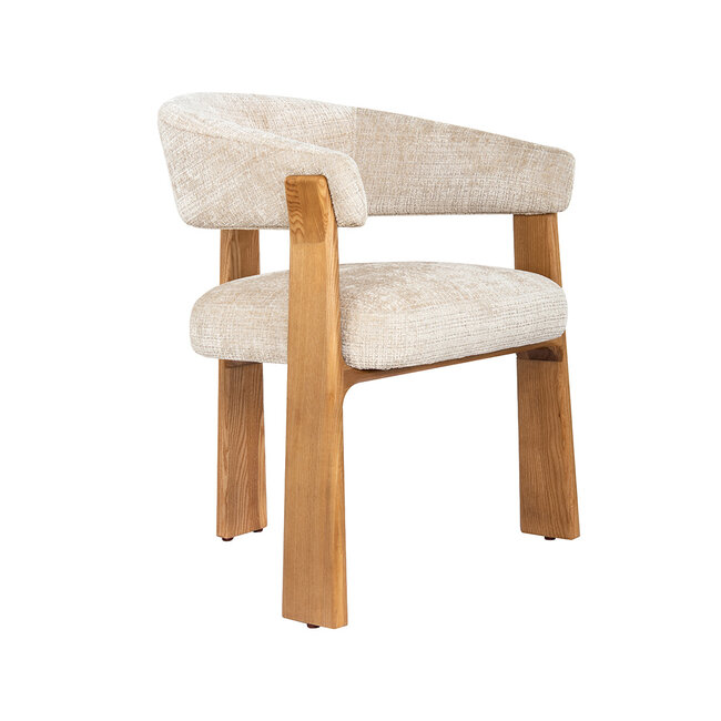 Label51 Eetkamerstoel Nice - Naturel - Cremona - Naturel Hout