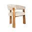 Label51 Eetkamerstoel Nice - Naturel - Cremona - Naturel Hout