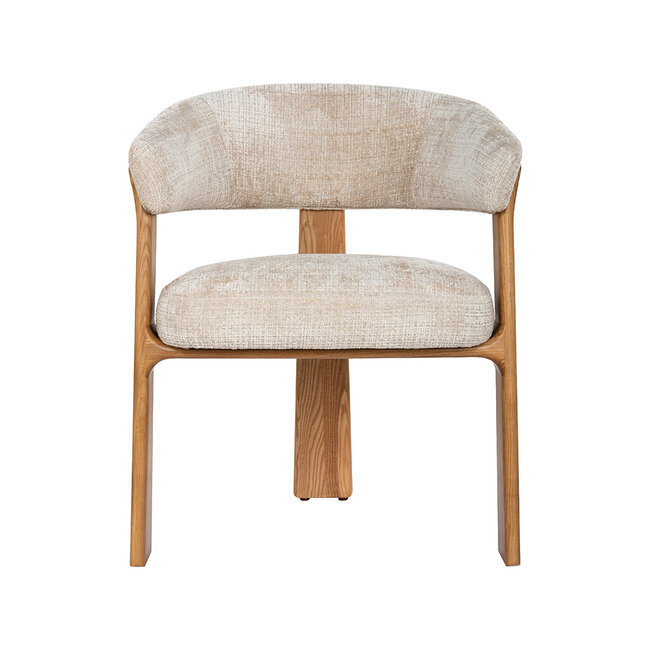 Label51 Eetkamerstoel Nice - Naturel - Cremona - Naturel Hout
