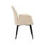 Label51 Eetkamerstoel Mayson - Naturel - Raven - Taupe Metaal
