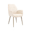 Label51 Eetkamerstoel Mayson - Naturel - Cremona - Taupe Metaal