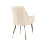 Label51 Eetkamerstoel Mayson - Naturel - Cremona - Taupe Metaal