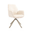 Label51 Eetkamerstoel Jill - Naturel - Cremona - Taupe Metaal