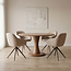Label51 Eetkamertafel Craft - Nature Smooth - Mangohout - Rond - 130x130 cm