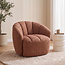 Label51 Fauteuil Marvito - Burgundy - Rustic Weave - One Size