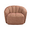 Label51 Fauteuil Marvito - Burgundy - Rustic Weave
