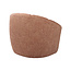Label51 Fauteuil Marvito - Burgundy - Rustic Weave - One Size