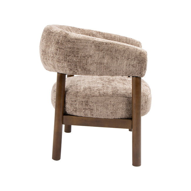 Label51 Fauteuil Alegra - Taupe - Cremona