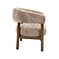 Label51 Fauteuil Alegra - Taupe - Cremona