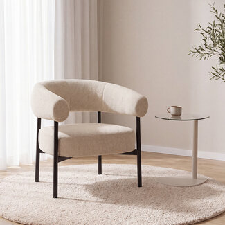 Label51 Fauteuil Delfina - Naturel - Royal Boucle - One Size