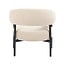 Label51 Fauteuil Delfina – Naturel Royal Boucle | Zwart Metaal