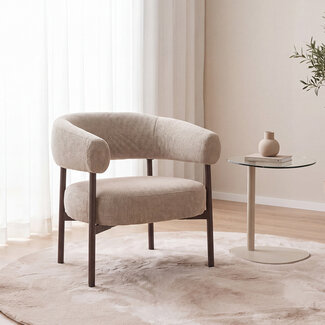 Label51 Fauteuil Delfina - Mushroom - Royal Boucle - One Size