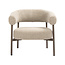 Label51 Fauteuil Delfina – Mushroom Royal Bouclé | Brons Metaal