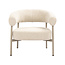 Label51 Fauteuil Delfina – Naturel Royal Bouclé | Taupe Metaal