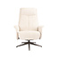 Label51 Draaifauteuil Tumba met Hocker – Naturel Cremona | Brons Metaal
