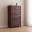 Label51 Ladekast Peru 50 cm – Brown Espresso Mangohout | Brons Metaal