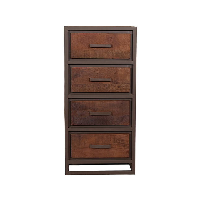 Label51 Ladekast Peru - Brown Espresso - Mangohout - 50 cm