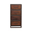 Label51 Ladekast Peru 50 cm – Brown Espresso Mangohout | Brons Metaal