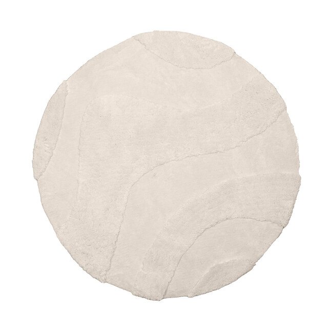 Label51 Vloerkleden Rima - Ivoor - Polyester - 200x200 cm - Rond