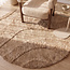 Label51 Vloerkleden Rima - Beige - Polyester - 200x200 cm - Rond