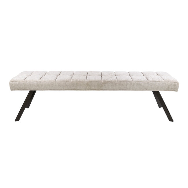 WoonStijl Bank Raster 180 cm Hoven zand-bruin