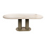 WoonStijl Eettafel Selvo 215cm - 3D travertin zand