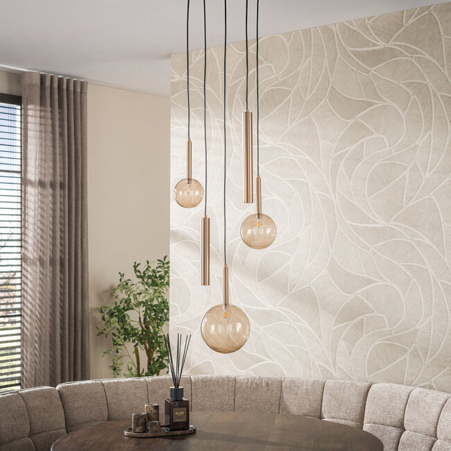 WoonStijl Hanglamp Lustra getrapt 5-lichts