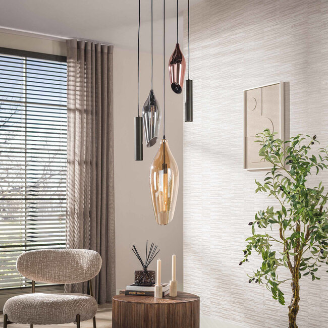 Hanglamp Cocoon pendel getrapt 5-lichts