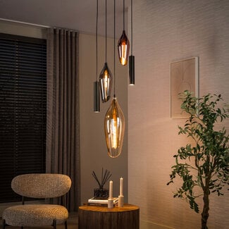 Hanglamp Cocoon pendel getrapt 5-lichts