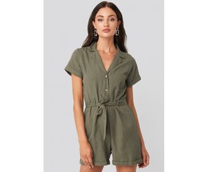 army green playsuit