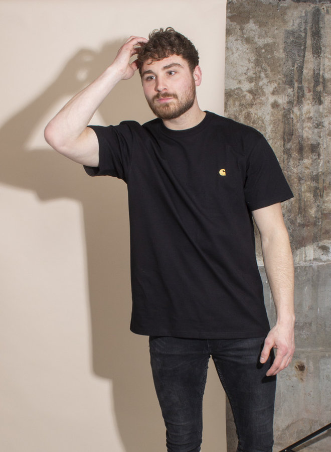 Carhartt Men - S/S Chase T-shirt - Black/Gold