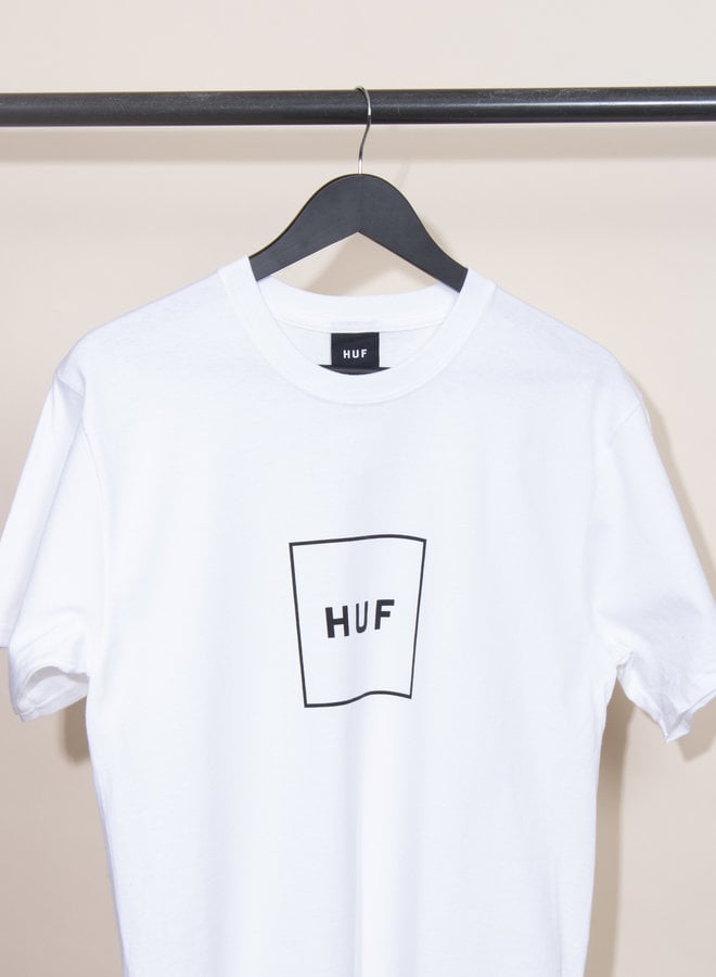 HUF - Essentials Box Logo S/S - White