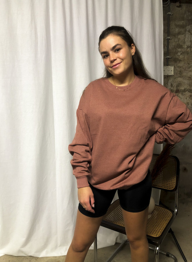 24COLOURS - Oversized Sweater Brown (50677c)