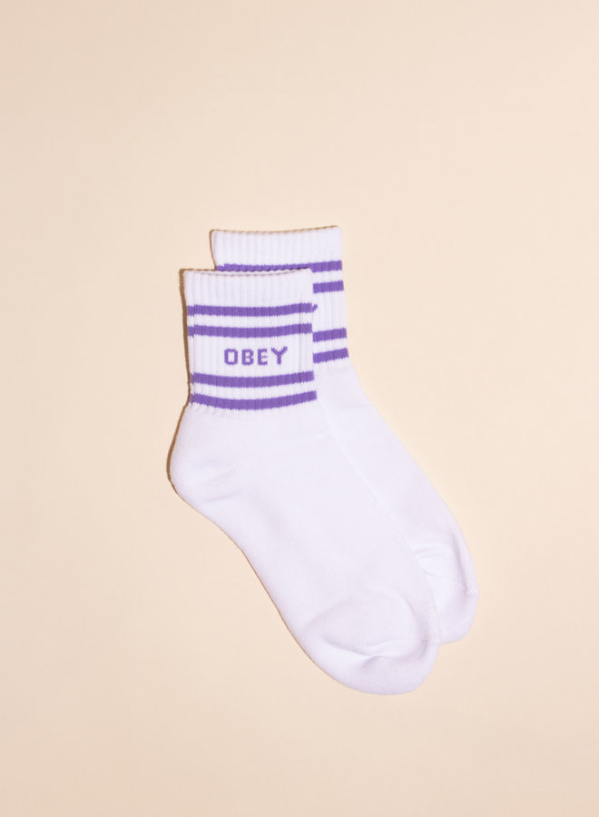 Obey Womens - Coop Socks - White/Lavender Silk