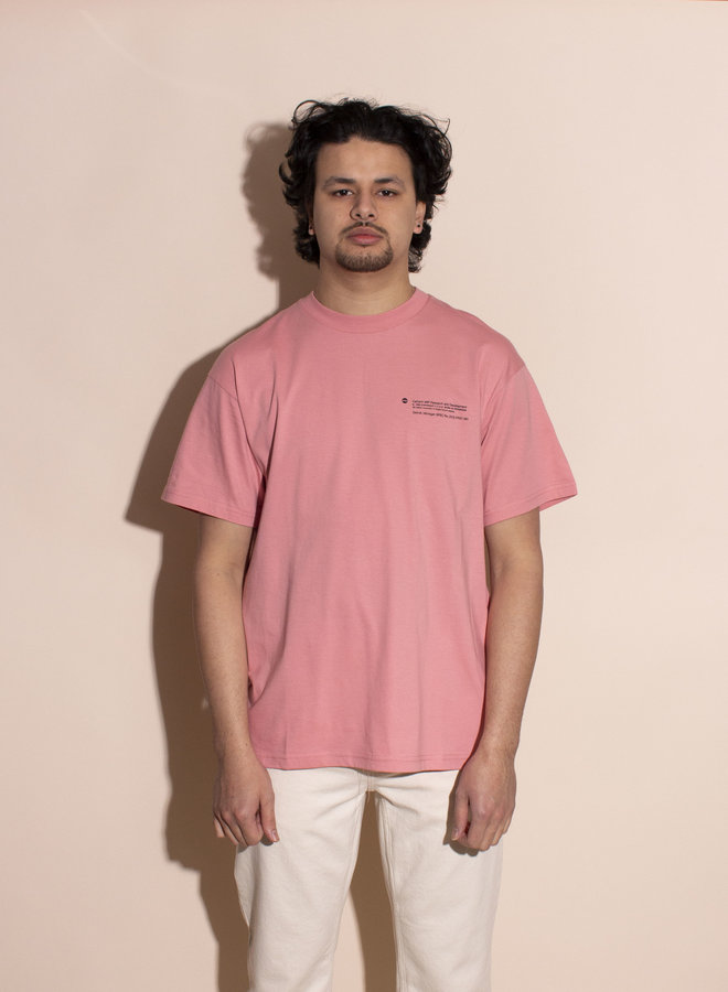 S/S Structures T-Shirt - Rothko Pink/Black
